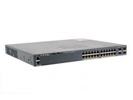 Cisco Catalyst 2960-X 24 GigE PoE 370W, 4 x 1G SFP, LAN Base, WS-C2960X-24PS-L